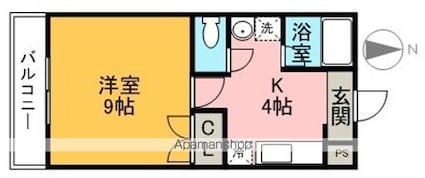 サンライズ　[1K/30.71m2]の間取図