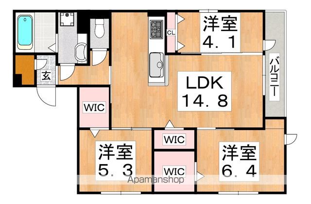 クラシスト北畠の間取り写真
