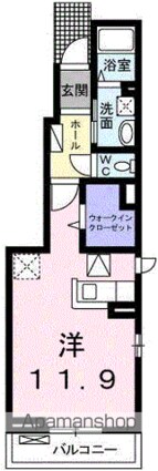 キャトル　アルモニー[1R/32.94m2]の間取図