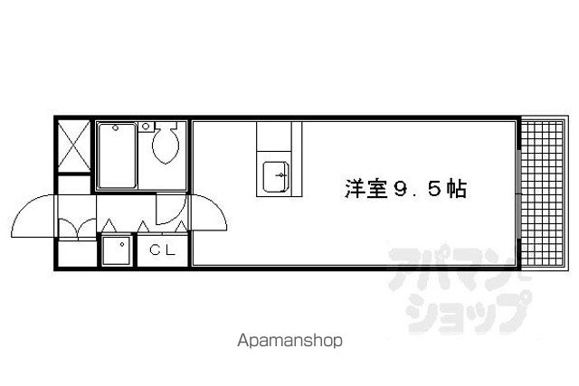 DETOMー1西陣南の間取り写真
