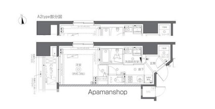 ＺＯＯＭ秋葉原ＳＱＵＡＲＥ[1K/25.47m2]の間取図
