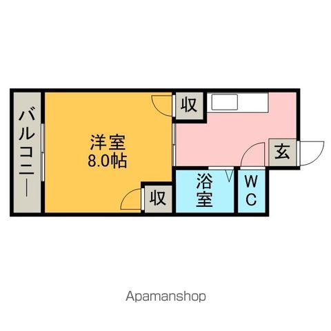 福岡市東区唐原のマンションの間取り