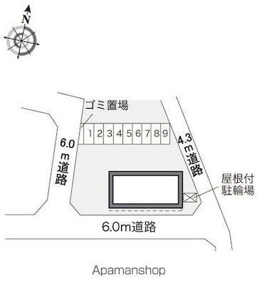 レオパレスＦｌｏｗｅｒ　Ｖｉｌｌａｇｅ[2DK/49.68m2]の配置図