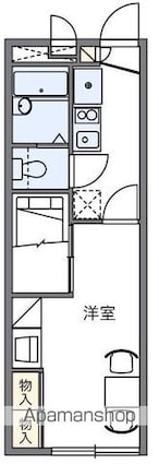 レオパレスＭａｊｅｓｔｙ２２[1K/22.35m2]の間取図