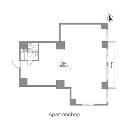 ネオアーバンレジデンス駒込[事務所/83.81m2]の間取図
