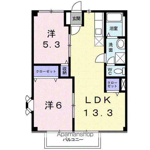 ＭハイツⅡの間取り