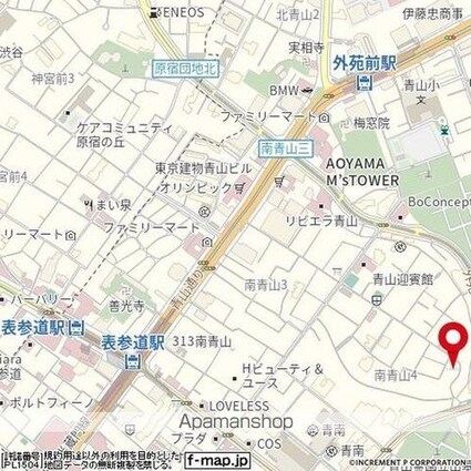ハイシティ南青山[1R/14.48m2]の配置図