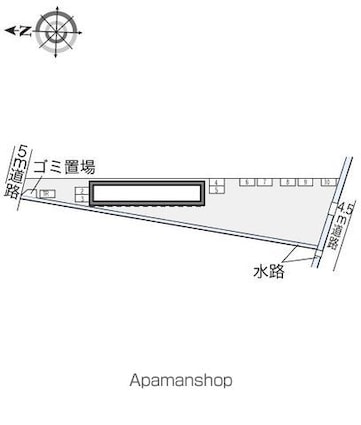 レオパレスＮＡＫＡＳＥ[2DK/46.37m2]の配置図