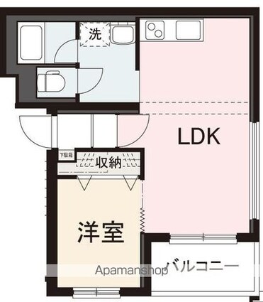 ＳＥＮＴＩＡⅢ[1LDK/36.8m2]の間取図