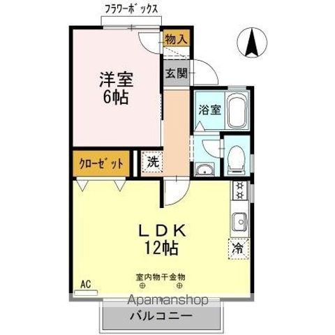 クレール安松の間取り写真