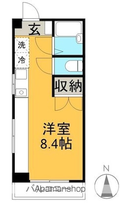 ｎｅｃｏｓａｎ[1R/18.36m2]の間取図