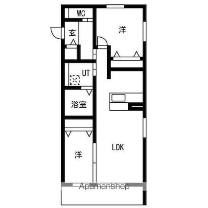 千種区御影町１丁目マンション[2LDK/56.94m2]の間取図