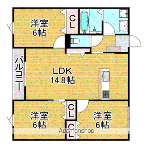 【ＴＡＯＲＭＩＮＡ下府の間取り】