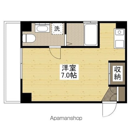 Ｙビル[1R/25.99m2]の間取図
