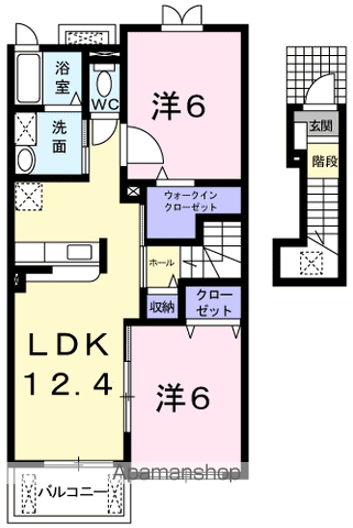 ノーブル 北村の間取り写真