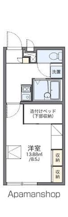 レオパレス二刻[1K/23.18m2]の間取図