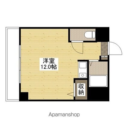広島県広島市安佐北区口田南８丁目[1R/26.16m2]の間取図