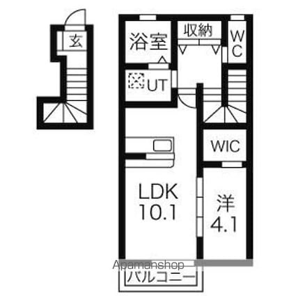 Ｐａｄｍａ（パドマ）[1LDK/47.43m2]の間取図