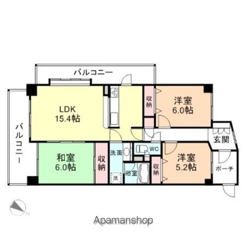 サーパス 南富山の間取り写真