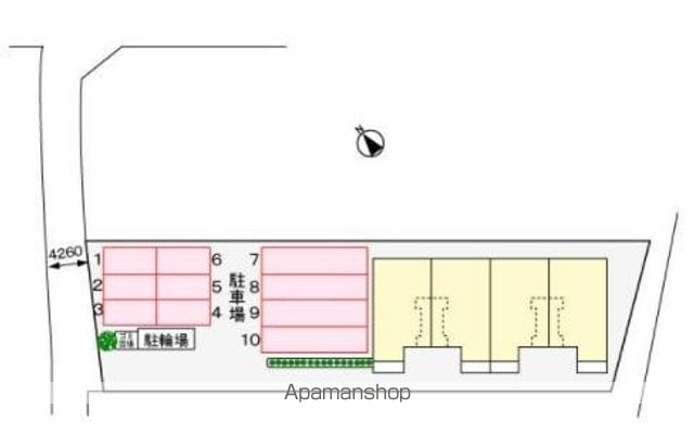 香川県高松市牟礼町原[2LDK/54.85m2]の配置図