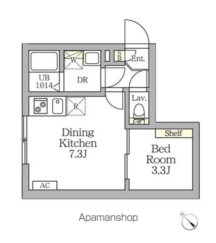 ＡＧＬＡＩＡ　新宿横寺町の間取り