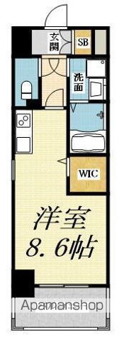 SHINING江坂離宮の間取り写真