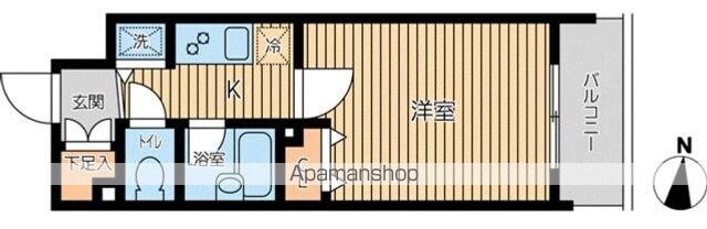 ＣＩＴＹ　ＳＰＩＲＥ　両国[1K/20.86m2]の間取図