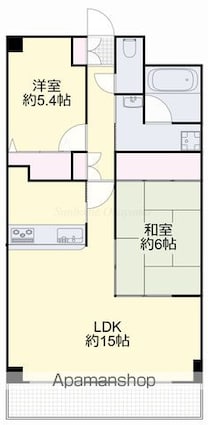 グリーンビレッジ北方[2LDK/59.63m2]の間取図