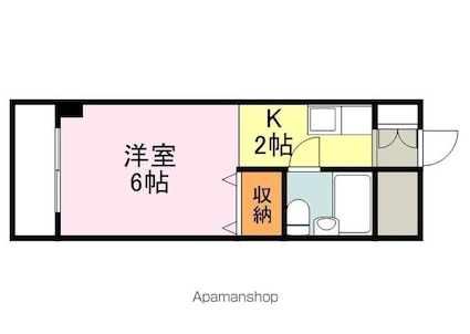 東福山駅前ビル[1R/16m2]の間取図