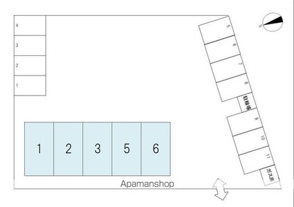 滋賀県東近江市市子殿町[2LDK/59.62m2]の配置図