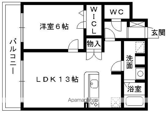 【福岡市東区箱崎のマンションの間取り】