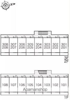 香川県高松市松福町２丁目[1K/23.18m2]の配置図