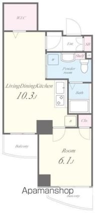 アヴァンタージュＫ[1LDK/39.89m2]の間取図