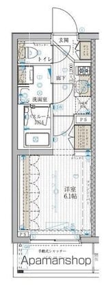 ブライズ高砂[1K/20.7m2]の間取図