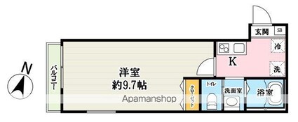 キャメル獨協大学前３[1K/27.06m2]の間取図