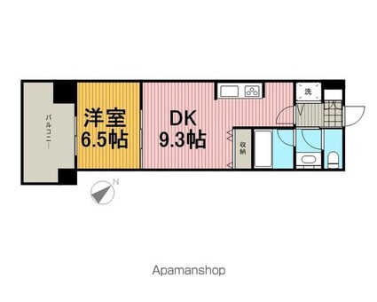 レジディア南千住[1DK/37.1m2]の間取図
