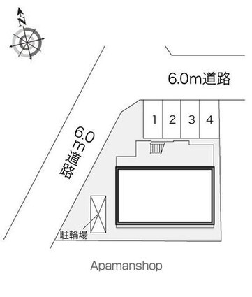 レオパレスサンライズ[1K/23.18m2]の配置図