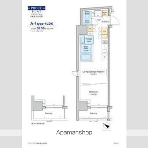 プラウドフラット日本橋大伝馬町の間取り