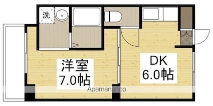 岡山県倉敷市児島唐琴４丁目[1DK/30m2]の間取図