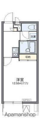 レオパレスコスモス[1K/23.18m2]の間取図