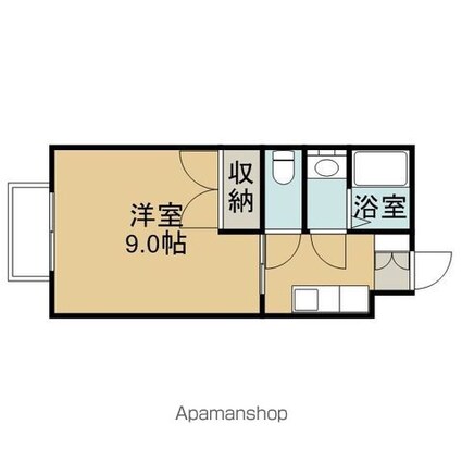 コーポサイトウＡ[1K/29.7m2]の間取図