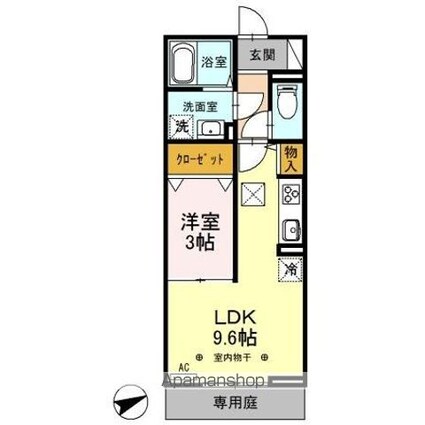 プレミスト　Ⅶ[1LDK/33.36m2]の間取図