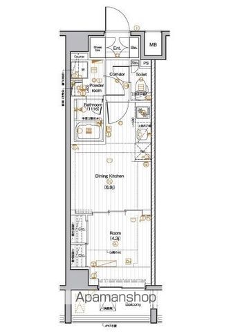 ＰＲＥＭＩＵＭ　ＣＵＢＥ　池袋本町の間取り