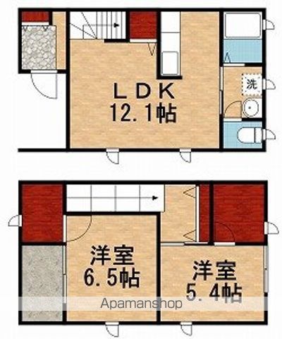 【立川市砂川町のテラスの間取り】