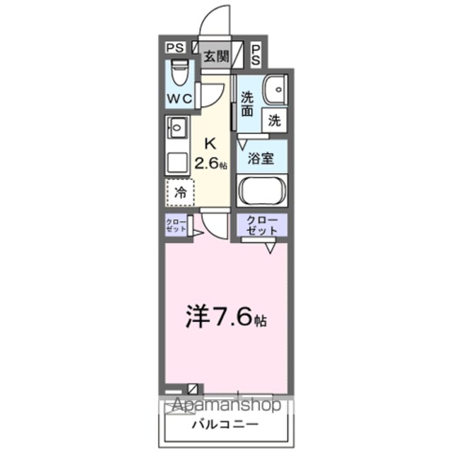 ハーモニーハウス[1K/27.02m2]の間取図