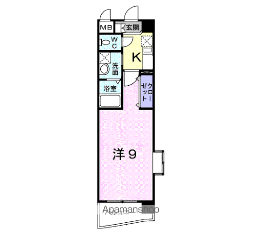 【川崎市幸区戸手本町のマンションの間取り】