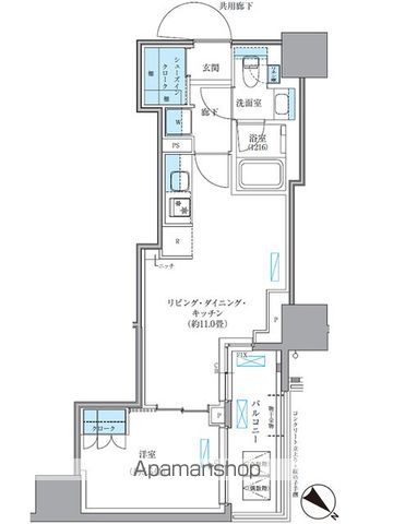 【パークアクシス東日本橋の間取り】