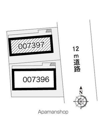 レオパレスローザンヌⅡ[1K/19.96m2]の配置図