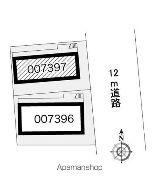 レオパレスローザンヌⅡ[1K/19.96m2]の配置図