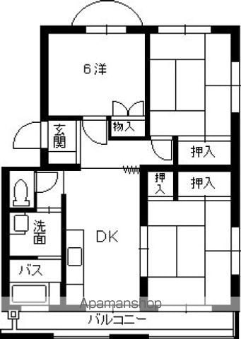 阿瀬波コーポの間取り写真